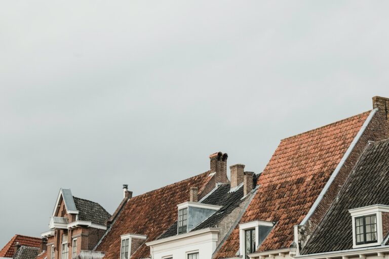 Foto van daken van huizen in Amersfoort